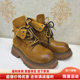 2025优质中筒精品防水台甩卖新款 圆头百搭通勤切尔西靴女短靴5956