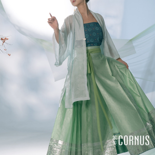 织金国风中式 明汉服女装 马面日常 花丝璎珞织金马面 茱萸CORNUS