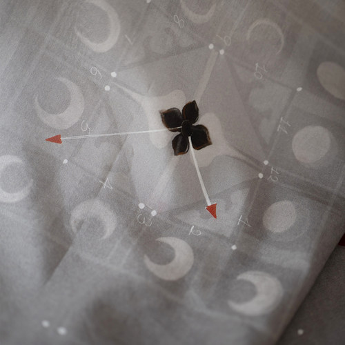 茱萸CORNUS｜苏轼的时钟 方巾丝巾汉服配饰百搭装饰领巾国风礼物