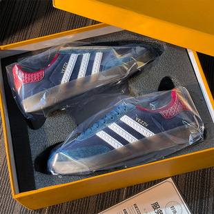 德国正品经典德训鞋蓝莓色绒面男女鞋2026新款休闲运动阿甘板鞋潮