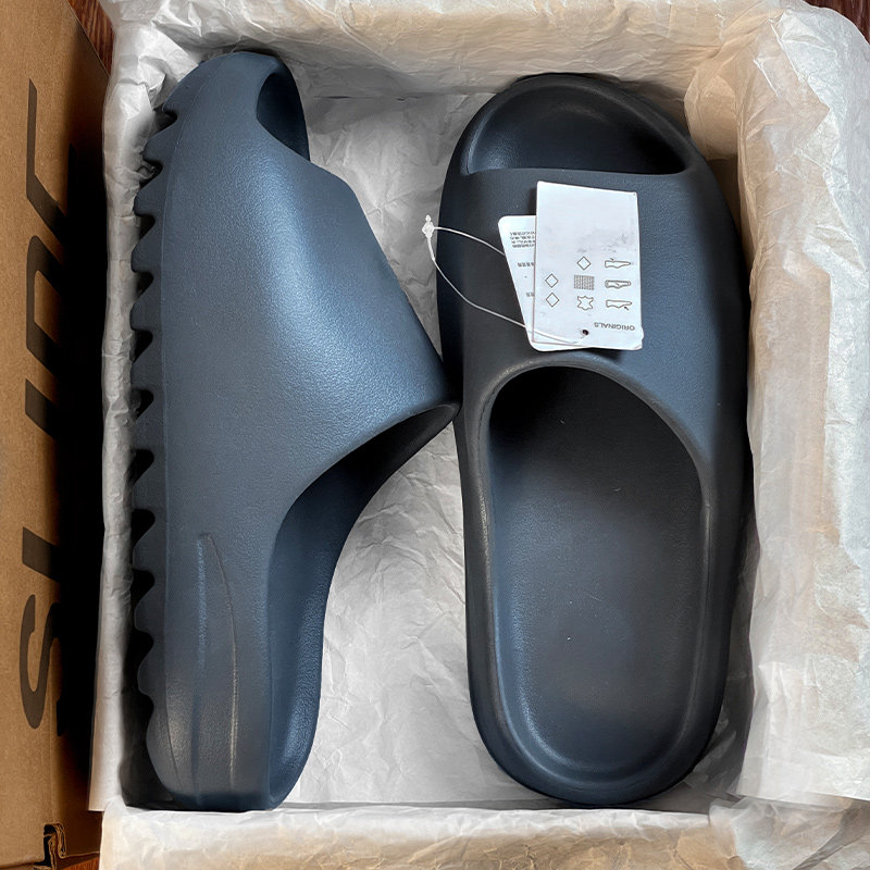 官方正品库椰子拖鞋男OG YEEZY真爆夏季外穿透气厚底踩屎感一字拖图片