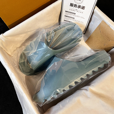 莆田高端奢椰子拖鞋男款女og yeezy夏季正品踩屎感外穿运动凉拖潮