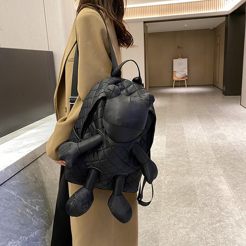 小香学生书包丑萌青蛙玩偶双肩包