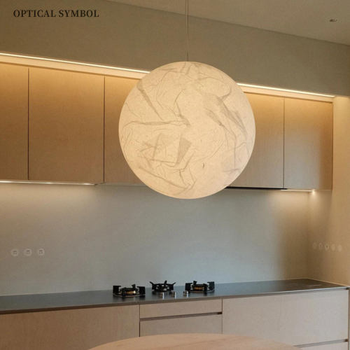 意大利餐厅月球吊灯设计师卧室ins网红创意书房灯客厅复式楼梯灯