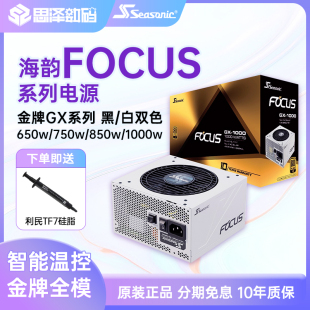 机机箱电源 FOCUS海韵电源GX850W 1000W金牌全模组金牌直出台式