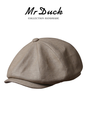mrduck高定 爱尔兰Baird Mcnutt亚麻经典报童帽复古英伦鸭舌女春
