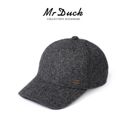 mrduck英国经典人字纹棒球帽男女