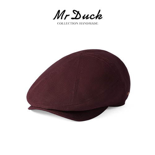 mrduck进口英国100%亚麻鸭舌帽
