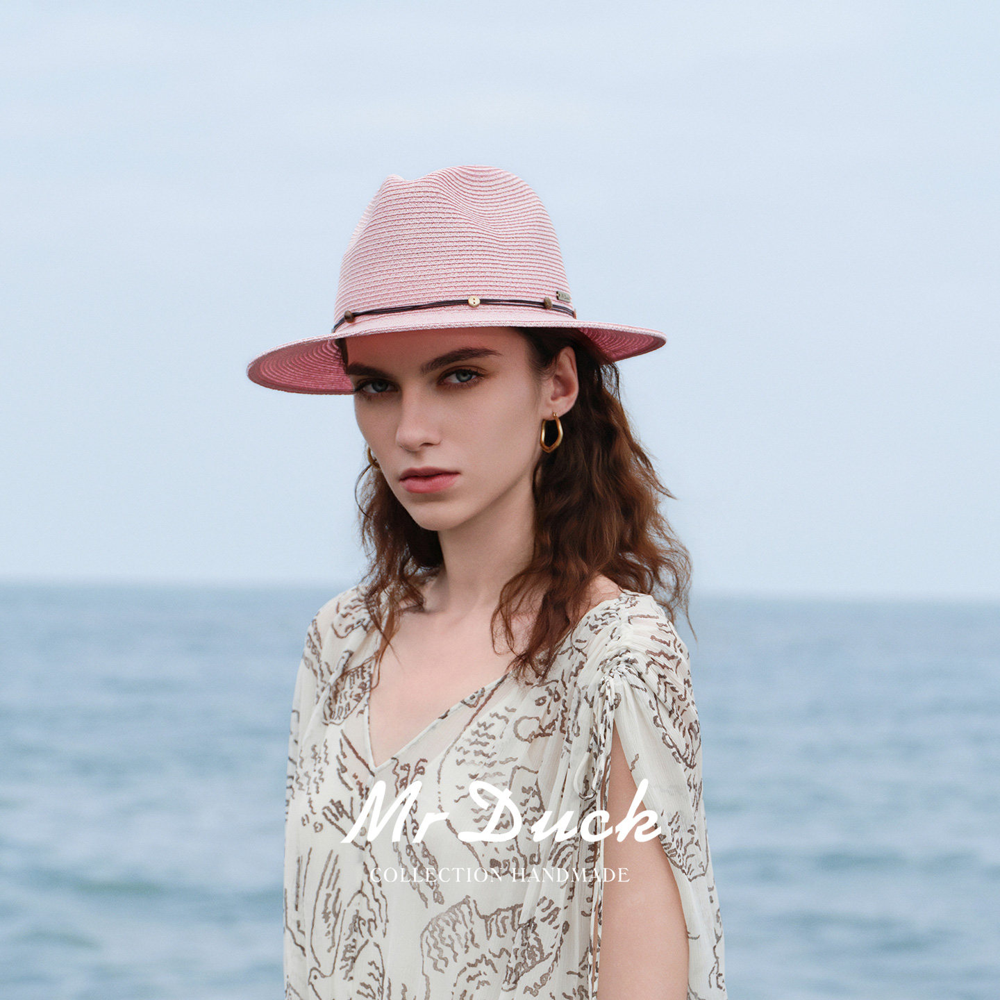 mrduck调色盘 轻奢复古时髦度假巴拿马帽女 赫本风轻薄百搭礼帽