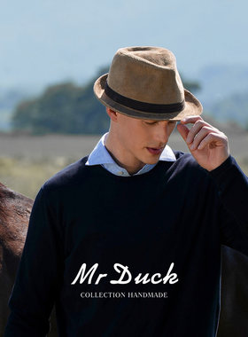 mrduck设计师定制款灯芯绒礼帽