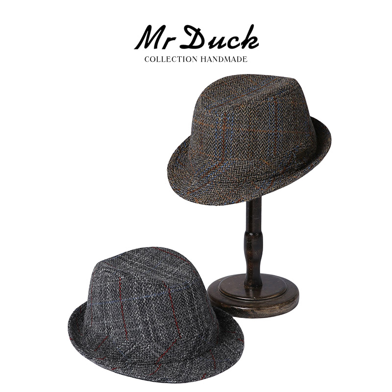 礼帽英国进口HarrisTweed礼帽