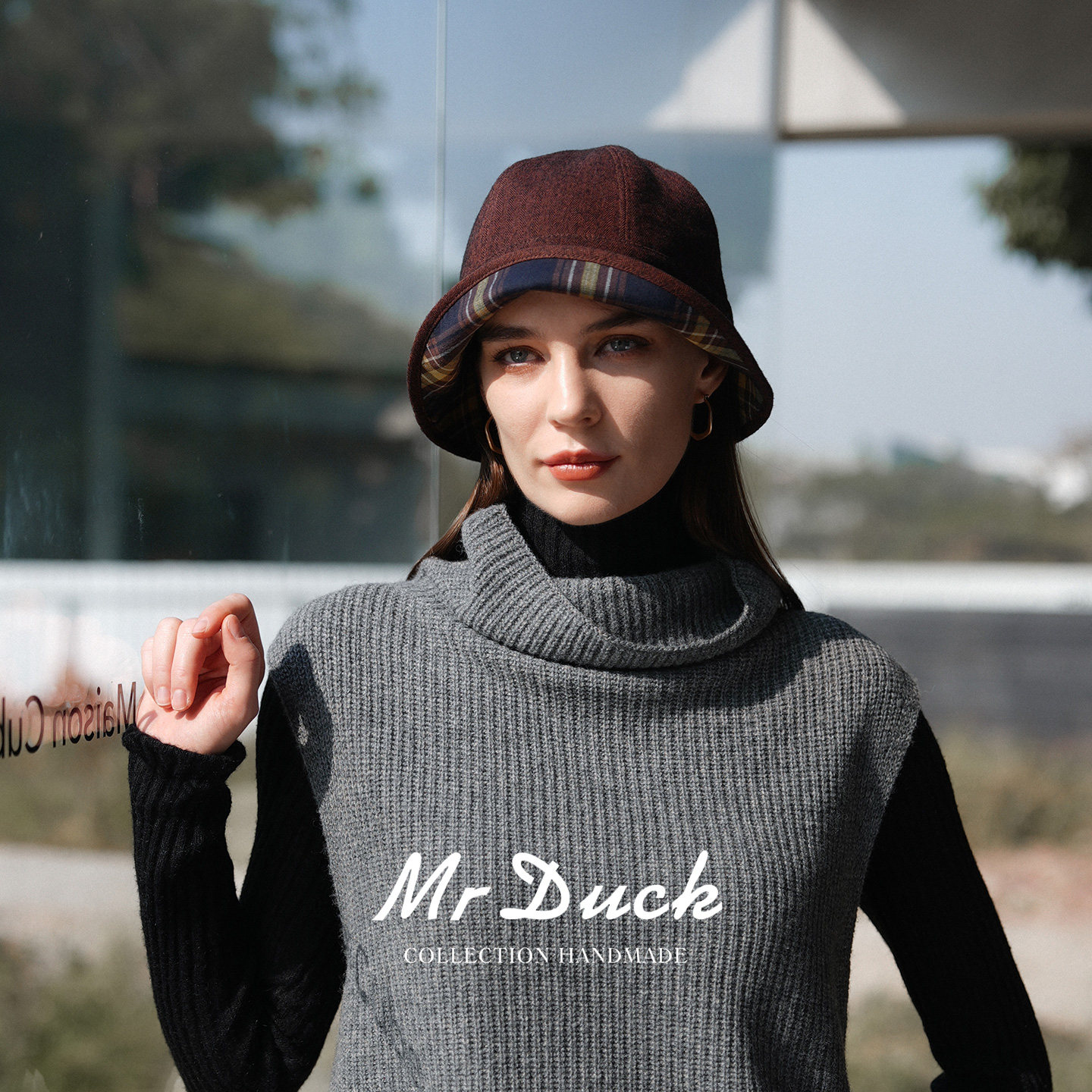 mrduck风幡 进口羊毛棉麻高智感禅意风双面戴水桶帽女春 显脸小,服饰配件/皮带/帽子/围巾,帽子,淘宝优惠券,粉丝福利购,淘宝优惠卷