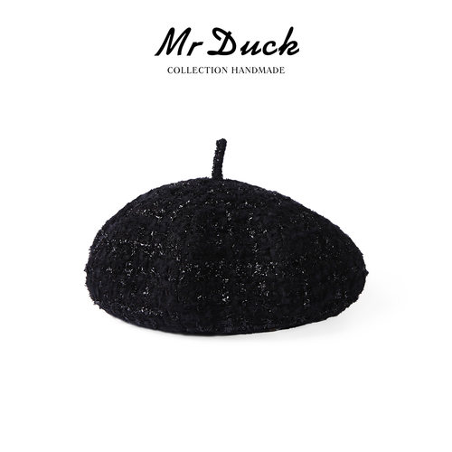 mrduck轻奢级气质小香风贝雷帽