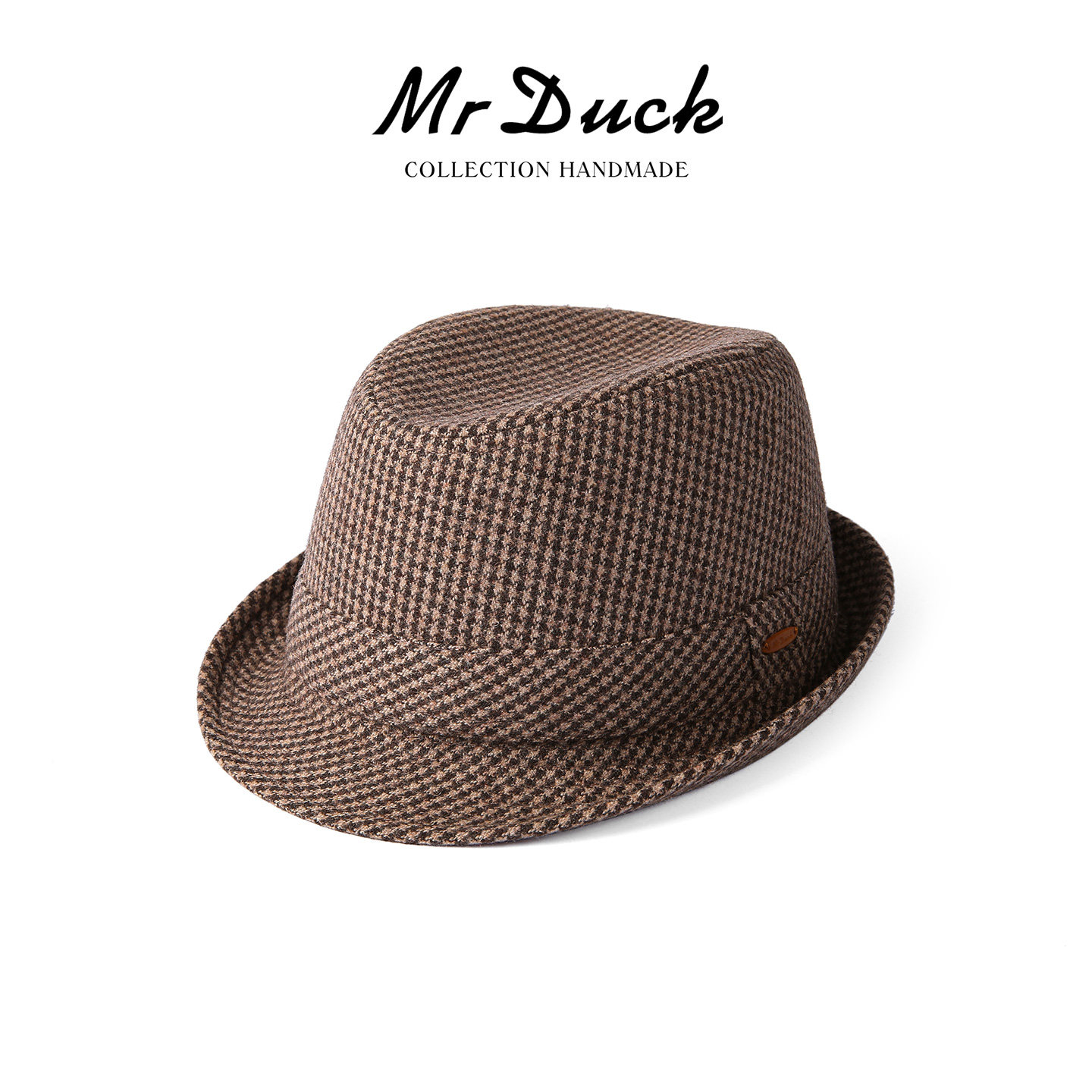 mrduck手工制羊毛混纺大头礼帽