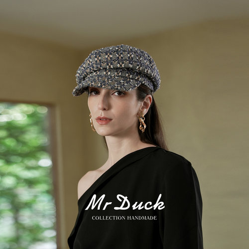 mrduck限量款英国LINTON报童帽女