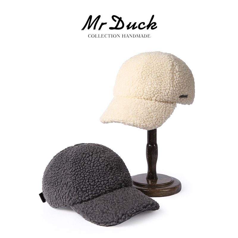 棒球帽mrduck保暖帽复古冬季