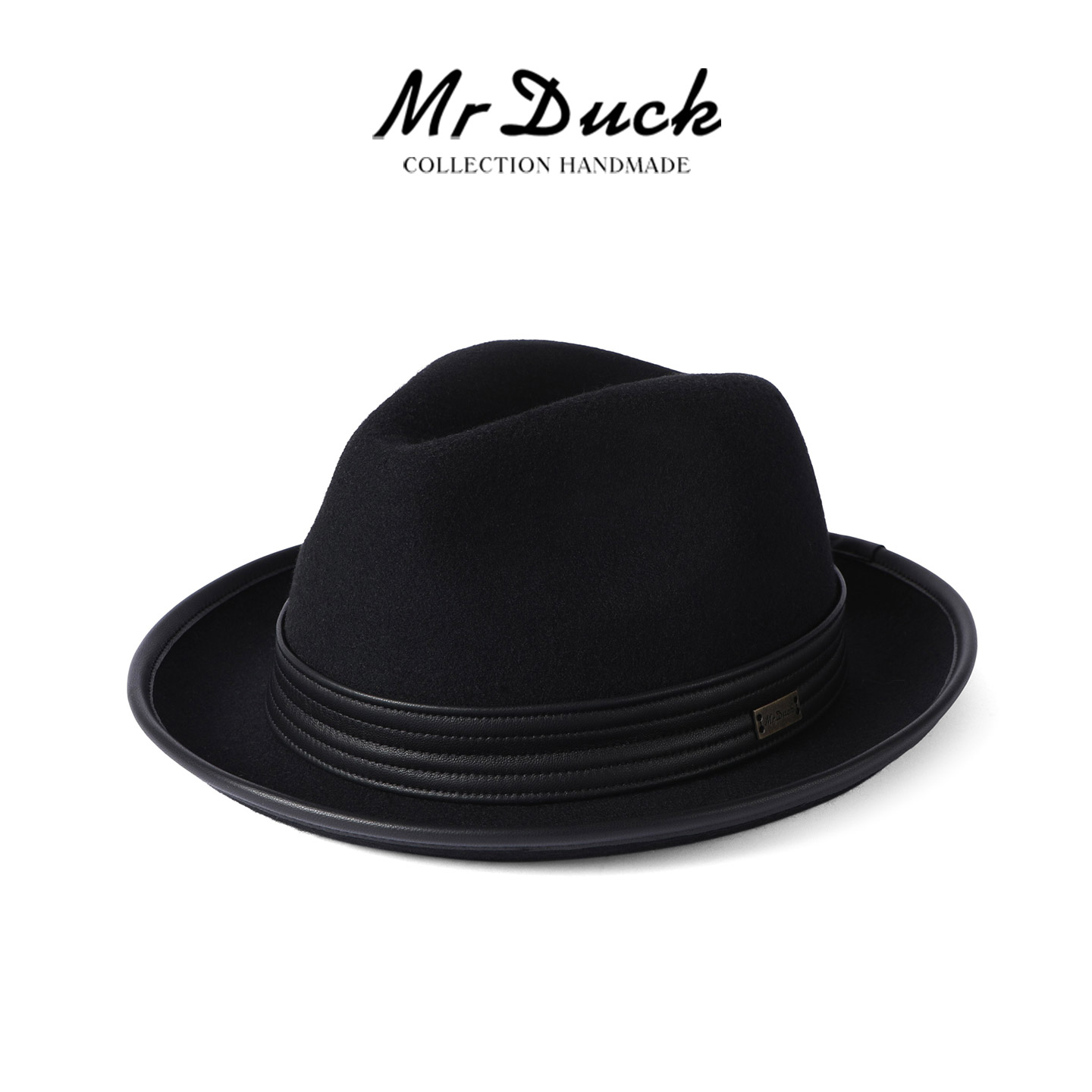 mrduck设计师新款澳洲羊毛礼帽男