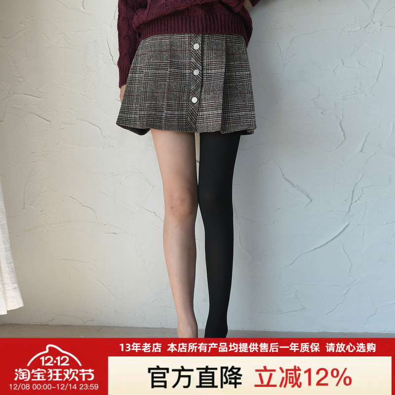 680d毛圈压力裤女显瘦连体袜肉色