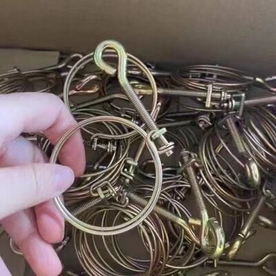 水带专用卡箍卡子 消防水带卡箍卡子 手拧双钢丝卡箍喉箍卡子