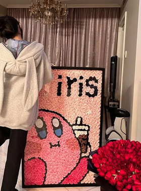 星之卡比永生花送闺密女孩子生日礼物女朋友精致高档花墙网红结婚