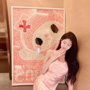 美乐蒂生日礼物主题布置闺蜜实用 高级感小众永生花女生直播背景