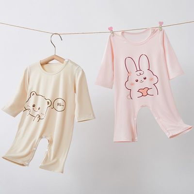 套头长袖连体衣莫代尔夏季空调服