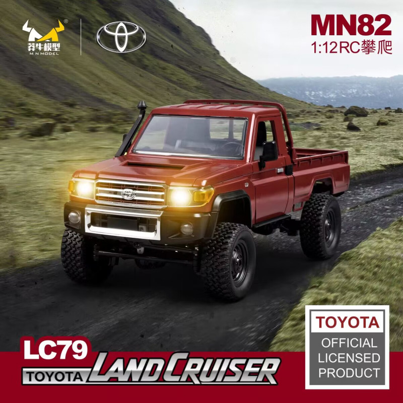 MANGNIU MN82 4륜 구동 원격 제어 오프로드 차량 1:12  TOYOTA LC79 픽업 트럭 등산 자동차 소년 장난감 자동차