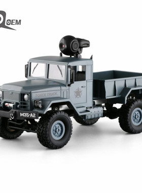 IQOEM 2.4G超大军卡摄像遥控汽车RC四驱越野攀爬车男孩儿童玩具车