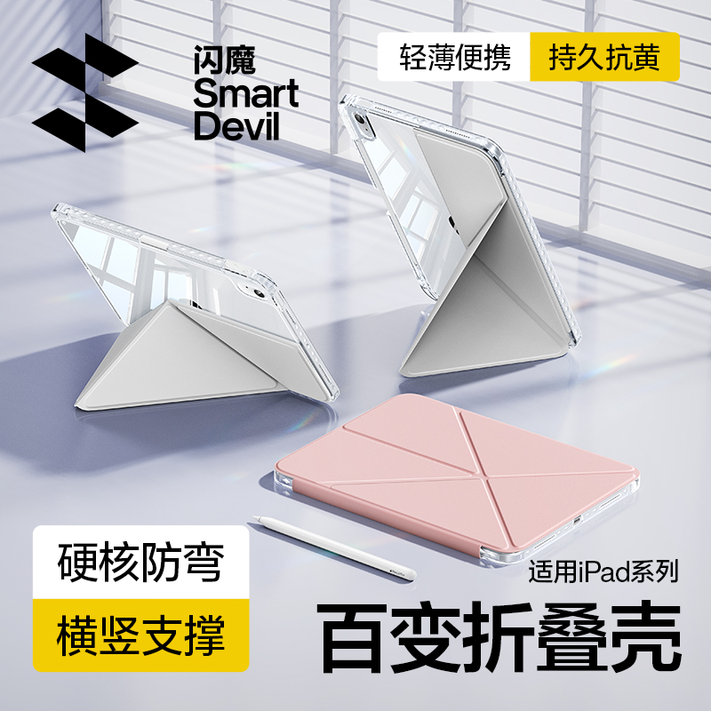 闪魔2025全新iPadK型透明保护壳