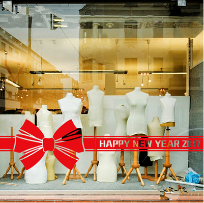 可改字农历新年玻璃贴橱窗贴纸红色花边装饰圣诞节商场服装店门画在类目 家居饰品, 贴饰, 墙贴中 - 来自Buy2taobao.com提供专业的淘宝代购服务