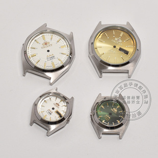 3A双狮表壳装2035机芯男女石英表壳不锈钢套壳玻璃表镜面手表配件