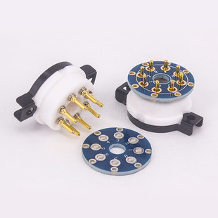 EIZZ特氟龙大8脚电子管座KT88 EL34 6SN7电子管管座八脚胆管插座