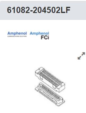 61082-204502LF 板对板与夹层连接器 BERGSTAK R4 200P REC