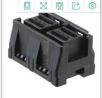 10120667-101LF FCI Mini-SAS HD 1x 2 直插压接式 HSIO 16P