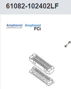 61082-102402LF 板对板与夹层连接器 100P RECPT W/POLARIZATION