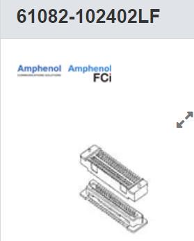 61082-102402LF 板对板与夹层连接器 100P RECPT W/POLARIZATION