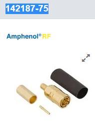 142187-75 RF连接器/同轴连接器 MINI SMB STRT CRMP PLUG 179 DB