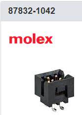 87832-1042 MOLEX 线对板  MGrid Hdr Shrd SMT/C  10Ckt
