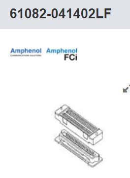 61082-041402LF 板对板与夹层连接器 40P RECPT W/POLARIZATION