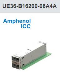 UE36-B16200-06A4A 安费诺 qsfp-dd 1x1壳子 w/ HS fin pin