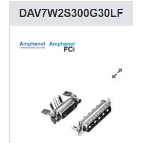 DAV7W2S300G30LF D-Sub 7W2 SKT STRT SLDR SHELL SIZE A 30A