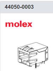 44050-0003 MOLEX 模块式连接器/以太网连接器 8/8 RA LO PROFIL