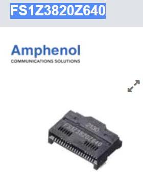 FS1Z3820Z640 I/O 连接器 QSFP28 conn, solder ring 38P