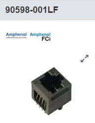 90598-001LF 模块式连接器/以太网连接器 8-8P VERT PCB JCK 电子元器件市场 连接器 原图主图