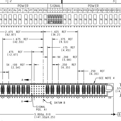 51856-001LF PwrBlade®, 10P24S12P 弯公 交换机电源接口 电源