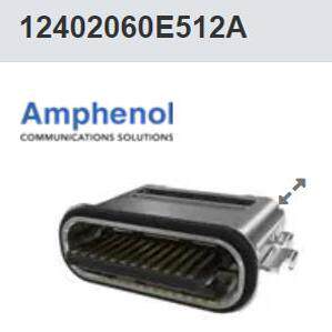 12402060E512A  USB4 GEN3, Type C, Mid, C 0.4mm, DR SMT, IP68