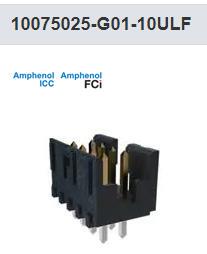 10075025-G01-10ULF FCI 线对板 2MM SHROUDED 2 ROW 直公