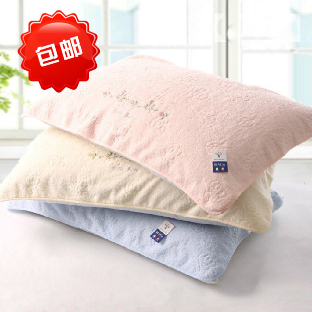 特价包邮 金号专柜正品 素色纯棉厚实圆角枕巾一对 优雅提缎刺绣在类目 床上用品, 枕巾中 - 来自Buy2taobao.com提供专业的淘宝代购服务
