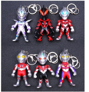 Q版礼物奥凸曼钥匙扣挂件手办摆件迪加欧步塞罗捷得怪兽钥匙圈环