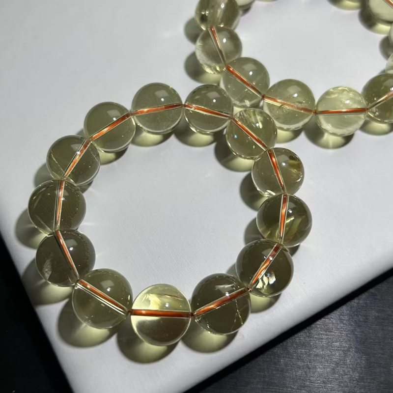 天然黄水晶手串男士大卡巴西黄水晶女款手链百搭暴力黄水晶阿赛